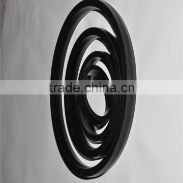 ISO9001 oil resistant PU/NBR/POM rubber hydraulic piston seal