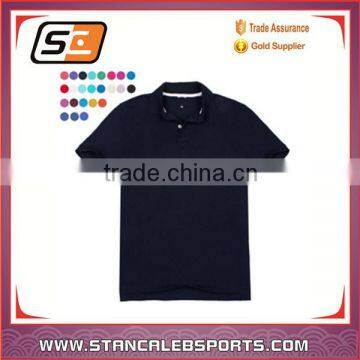 stan caleb Customized sublimation black popular short sleeve mens polo sahirt-shirt