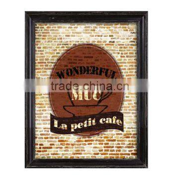 Retro Wooden Framed Home Decoration Wall Pringting