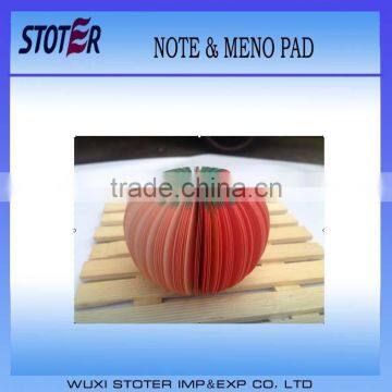 New design 3D fruit sticky note tomato sticky note & memo pad