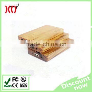 6000mAh Li-polymer battery wood power bank for high-end gifts product