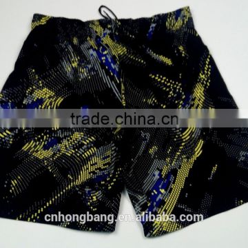 hot sale board shorts in stock for men with flower printing fabric