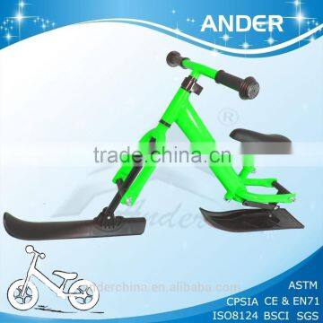 2015 new Snow scooter bike/snow ski for kids with bike light