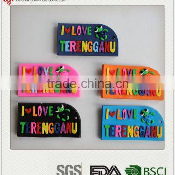 Terengganu home decoration tourist souvenir promotional gifts rubber soft pvc fridge magnet