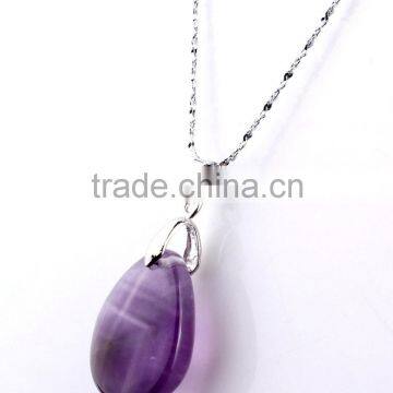2016 Best Selling Purple Crystal Element Necklace for Sale photo-3