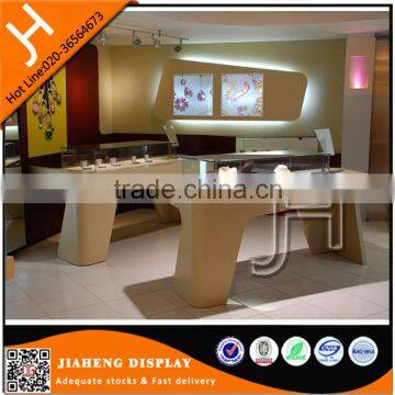 Quietly Elegant Wood Jewelry High End Design Shop Counter