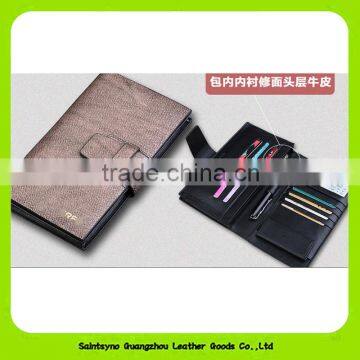 16233 China Supplier Nice Design Brown Leather Custom Passport Holder photo-5