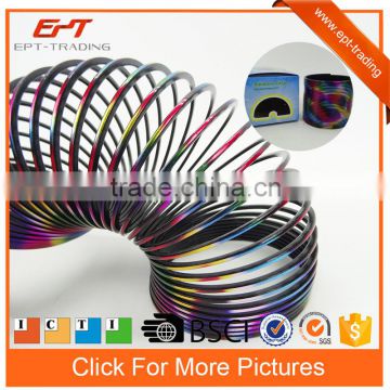 Kids promotional toys 8cm rainbow slinky spring toys for sale