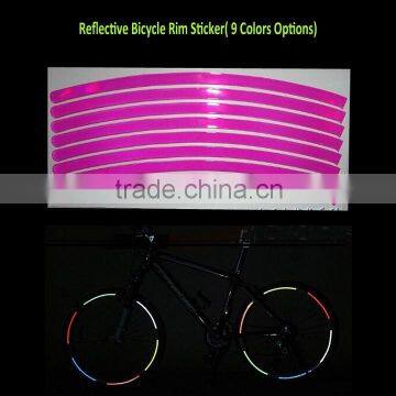 PVC Reflective Stickers Set for Bicycle Rim Stripes