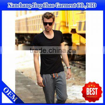 wholesale sexy black plain t shirt for men