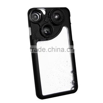 WHOLESALE Cell Phone Back Case Camera Lens Suit Rotation Change Lens Photograph Phone Case for iPhone 6s Wide Angle Lens
