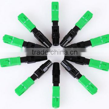 sc/apc fiber optic fast connetcor fiber optic quick assembly connector/quick splice on connector