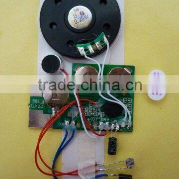 light sensor sound module for book