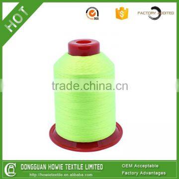 High tenacity dying polyester sewing thread