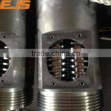 HDPE PE PP PVC WPC nitrided or bimetallic twin extruder screws barrels