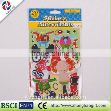 2016 new Fashionable colorful Puffy Sticker for children