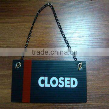 Polypropylene coroplast door sign