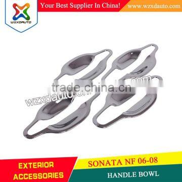 SET ABS CHROME DOOR HANDLE BOWL INSERTS COVER DOOR HANDLE BOWL FOR SONATA NF 2006-2008