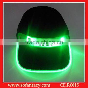 Promotinal Sports Led Baseball Cap/Led Flashing Baseball Cap/Led Light Baseball Cap For Party