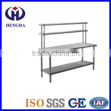 Restaurant Kitchen stainless steel work table with shelf