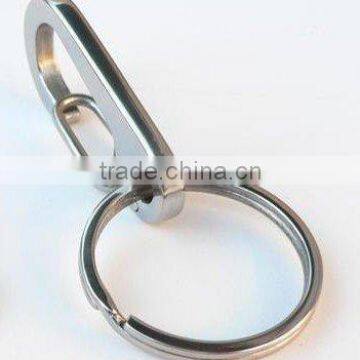 casting titanium snap hook,Ti keychain,titanium keyring