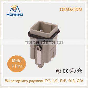 HQ-005-MC ,5 Pins Current 16A Crimp terminal wire connectors types