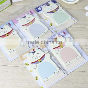 beautiful memo stick pad 4 designs cats lucky wealth cat card