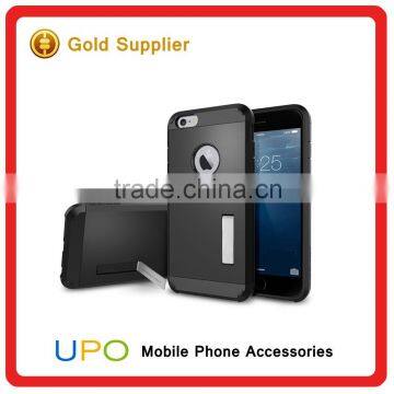 [UPO] 2 in 1 Shockproof Armor Hard Plastic TPU Mobile Phone Case With Kickstand for IPhone 6 6s photo-3
