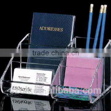 New design pen and business card acrylic custom pen holder manufacturing