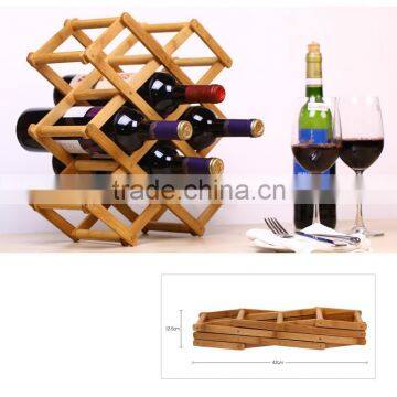 Easy install Wood sexy Wine holder capacity 8 bottles