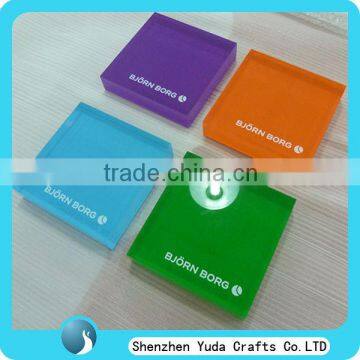 high quality acrylic logo block display manufacture price from Shenzhen