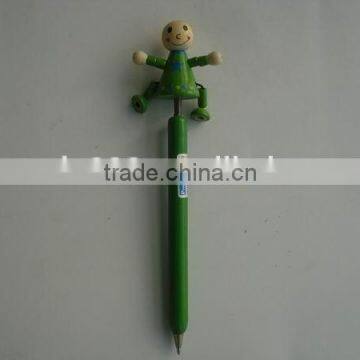 2015 new products wooden boy fancy ballpoint pen for promotion