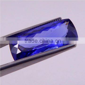 14 CTS PERFECT CUT AAA COLOR NATURAL TANZANITE 10X22 MM CUSHION