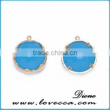 Turkish fashion jewelry wholesale women charms blue crystal ball jewelry pendants