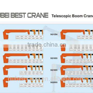 18ton Crane With Telescope Arms, SQ18S5, Hydraulic Crane on Truck.