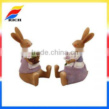 Best selling resin rabbit decoration