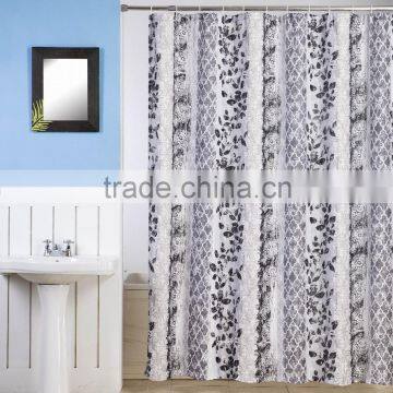 Beautiful Design Printed Polyester Shower Curtain Many Colors