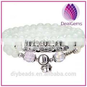 Natural Hign Quality Aventerine/Crystal/Agate Beads Bracelets on handmake