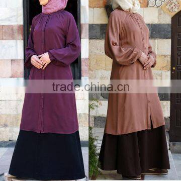 China manufacturer latest design Islamic clothing kaftan abaya fashion 2015