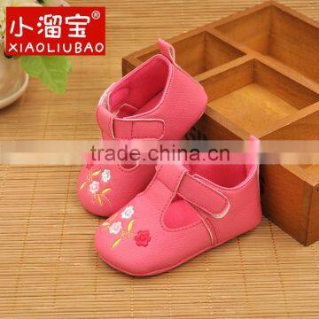 Winter infant shoe toddler shoes fancy cute bow pu leather soft sole baby boot