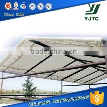 white outdoor tarps