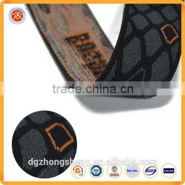 Custom Logo Printing Polyester Woven Elastic Bands Webbing For Underwear