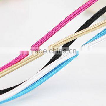 Pure Color Weaved USB Cable 104 Copper Lines Micro USB Cable Fast Charge Micro USB Data Cable photo-2