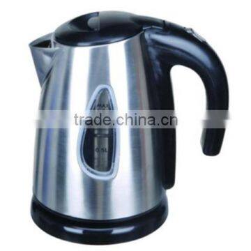 Hotel stainless steel cordless electric kettle with water window