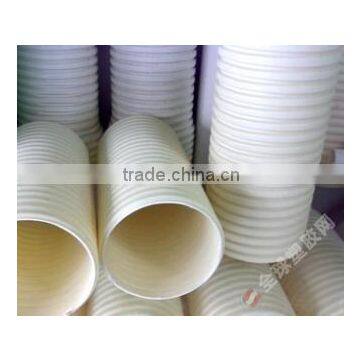 Non-pressure pvc double wall corrugted pipe 4KN 8KN plastic drainage pipe