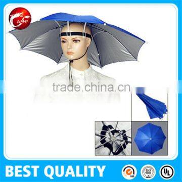 Hands Free Head Strap Sun & Rain Cap Umbrella photo-3