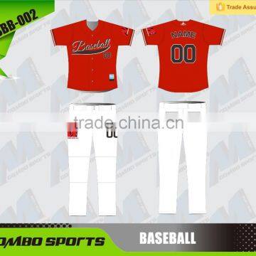 Custom baseball jersey and pants