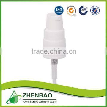 Wholesale lotion pump with AS over cap for cosmetic bottle ,20mm cream pump from Zhenbao Factory