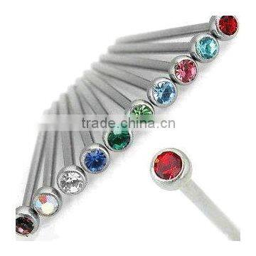 body piercing jewelry stainless steel straight nose stud