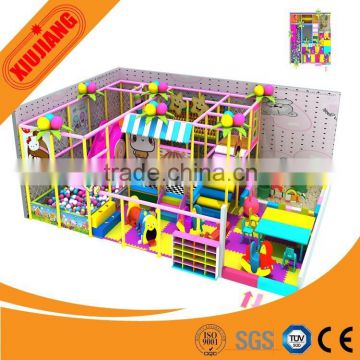 Kids Soft Indoor Play Center With Tranmpoline and Ball Pool.